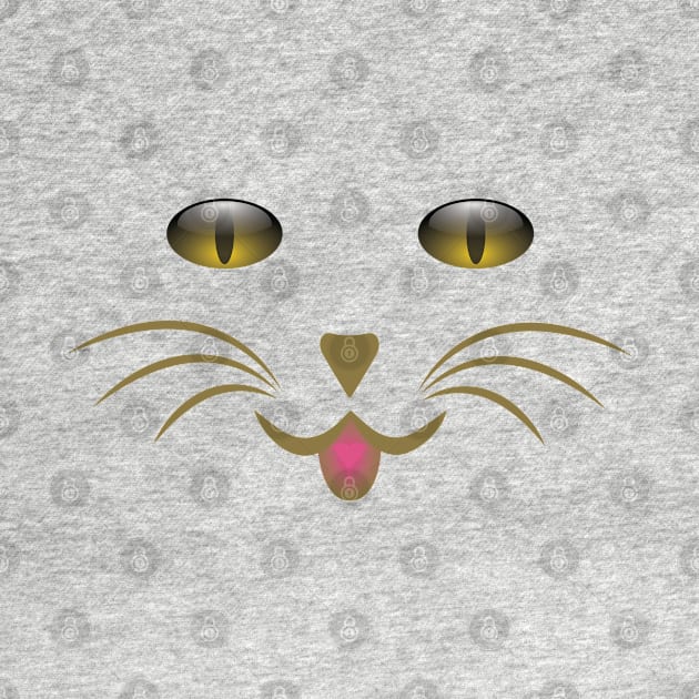 Cute Cat Print by bakmed